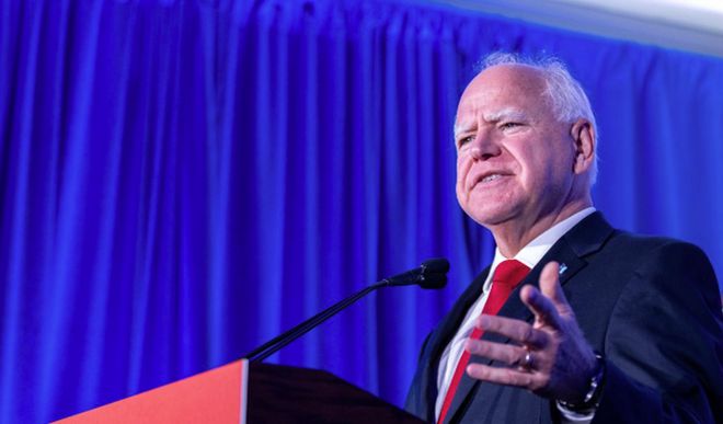 重庆时时彩：快讯！被哈里斯选为竞选搭档，美国明尼苏达州州长沃尔兹发声：很荣幸